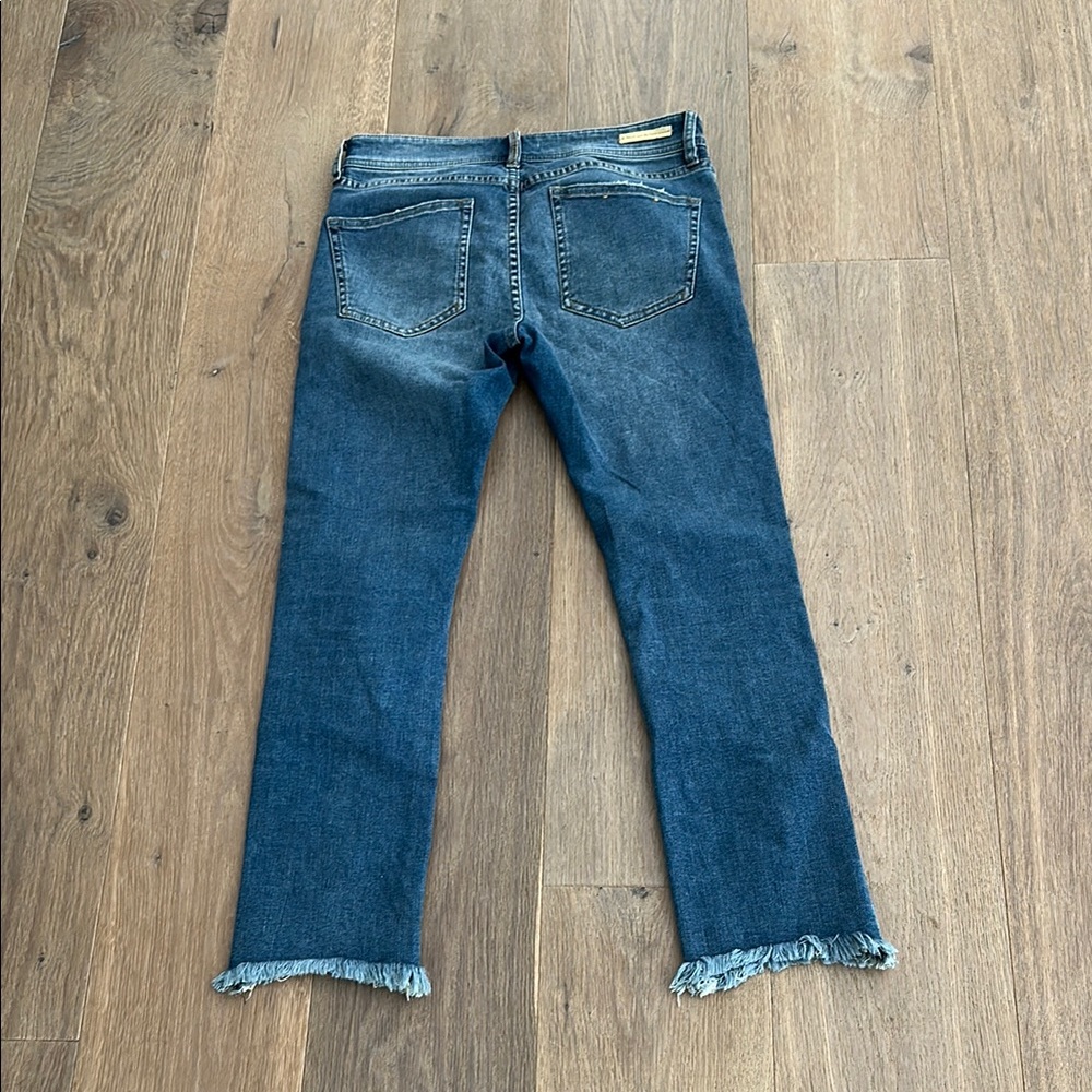 Pilcro and the Letterpress Blue Ankle Cropped Jeans with Embellishments - Picture 5 of 5